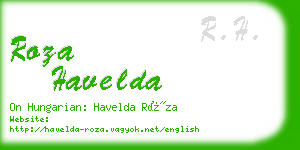 roza havelda business card